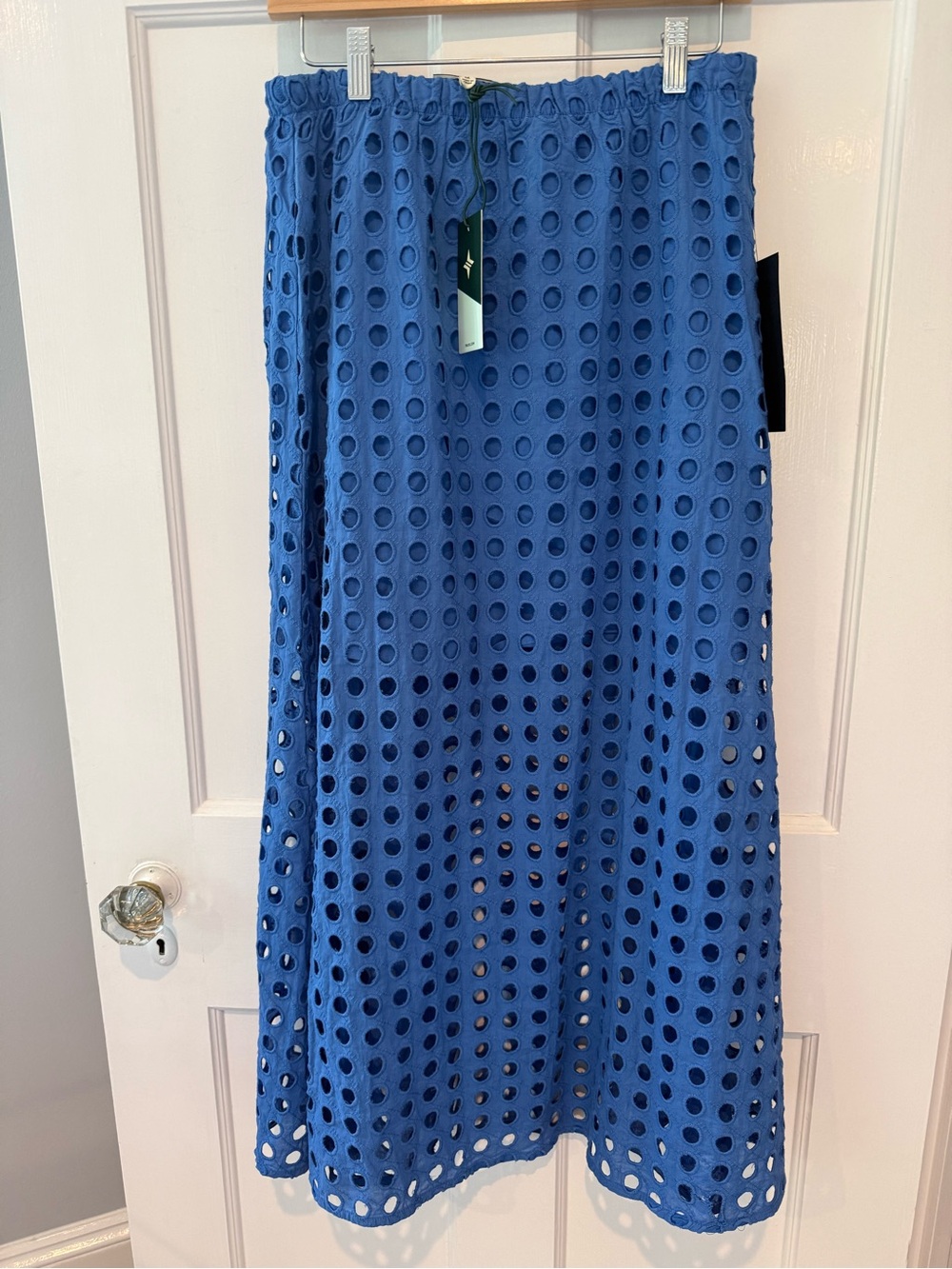 Tuckernuck Cobalt Eyelet Maxi Skirt - Picture 6 of 9